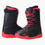 High-Top Ski Boots Black & Red