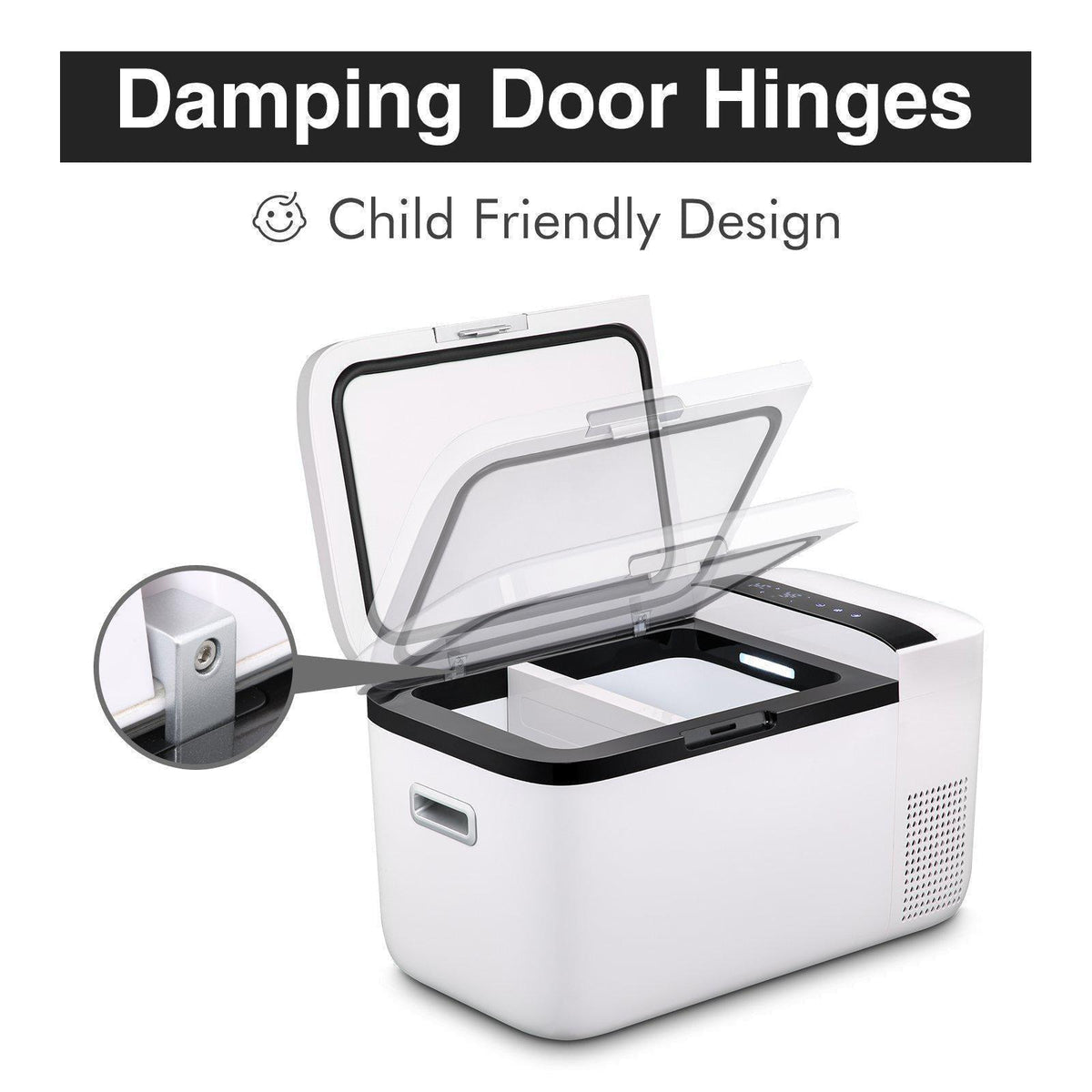 GO20 Dual Zone 12V Portable Freezer | White | ICECO | 20 LT