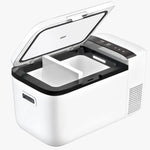 GO20 Dual Zone 12V Portable Freezer | White | ICECO | 20 LT