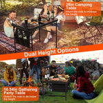 Foldable Camping Table Aluminum Alloy Grill Stand | 66 LBS