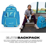 Franklin Sports USA SB Gameday Fastpitch Softball Backpack Blue/Mint | Adult & Youth Equipment Bag