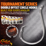 Double Offset Circle Hooks 10/0 - Value Pack