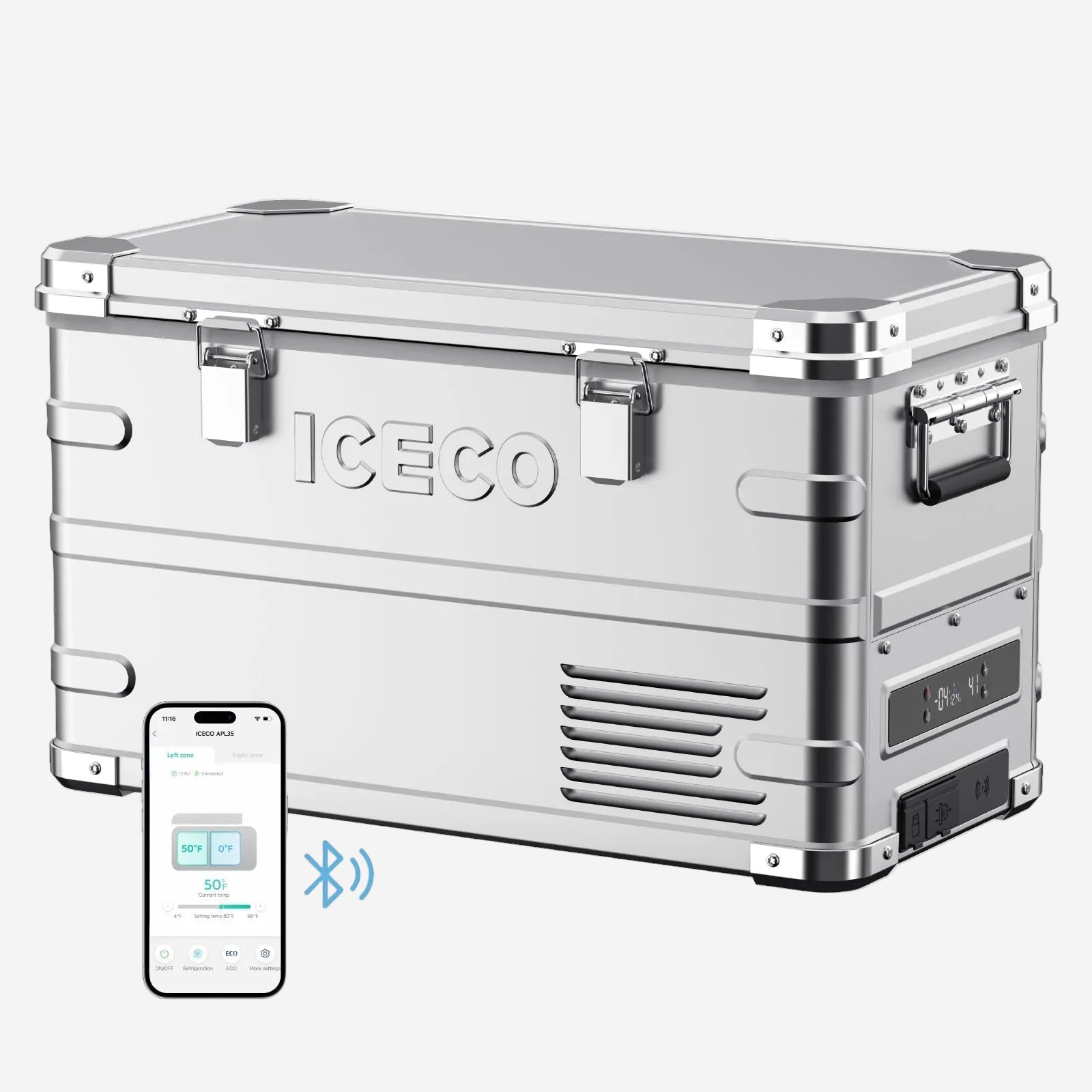 APL35 Dual Zone Aluminum Fridge Refrigerator| ICECO | 35 LT