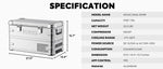 APL35 Dual Zone Aluminum Fridge Refrigerator| ICECO | 35 LT