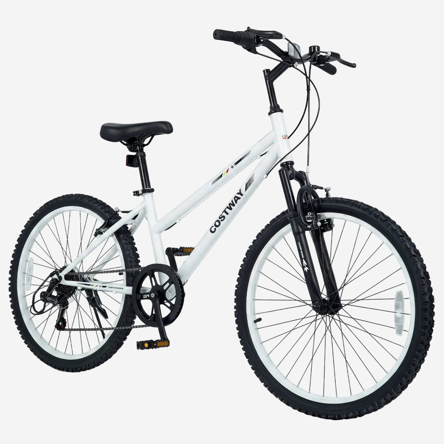 Kids Mountain Bike Adjustable with 7 Speed and Suspension Fork | 24"