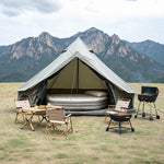 Oxford Bell Tent 9.8’/13.1’ with Stove Jack for Family Camping