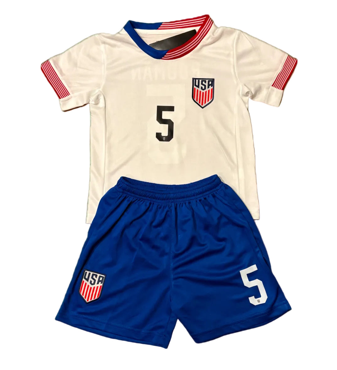 Trinity Rodman Home White Kids Soccer Jersey | All Kid Sizing
