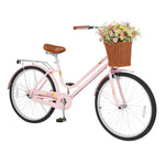 Beach Cruiser Bike for Women with Basket and Rear Rack | 24-26"