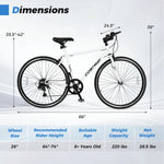 Mountain Bike Adjustable with 6-Speed and All-Terrain Rubber Wheels | 26"