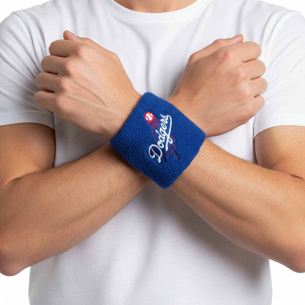 Franklin MLB 2.5" Wristbands | Official Team Logo Sweatbands