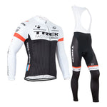 TREK Black & White Cycling Jersey & Full-Length Bib Pants