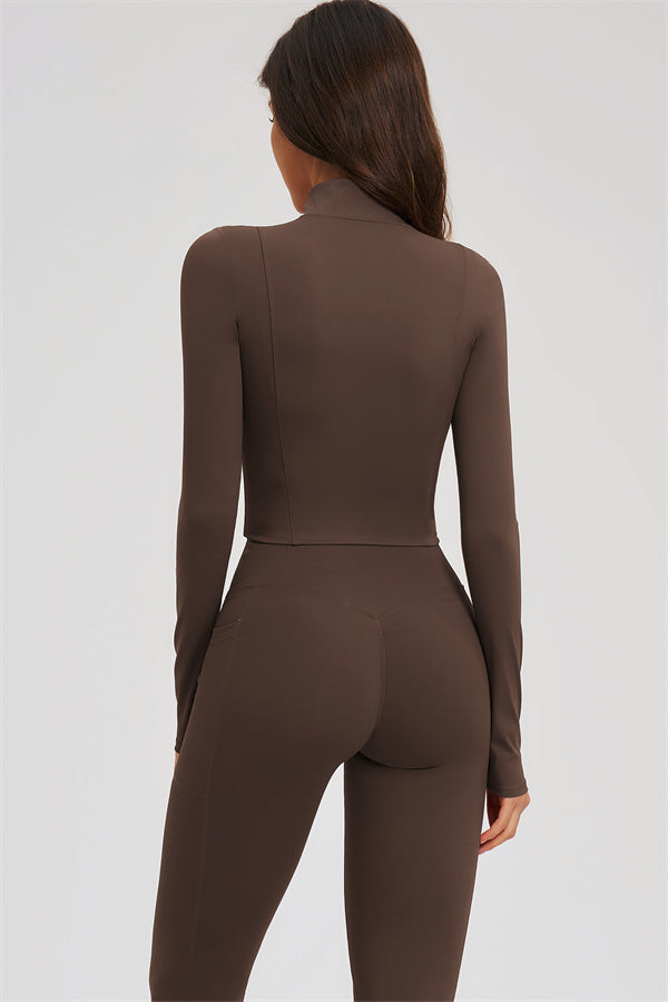 The Sizzle Zip Jacket Sports Bra Leggings | 3-Piece Set
