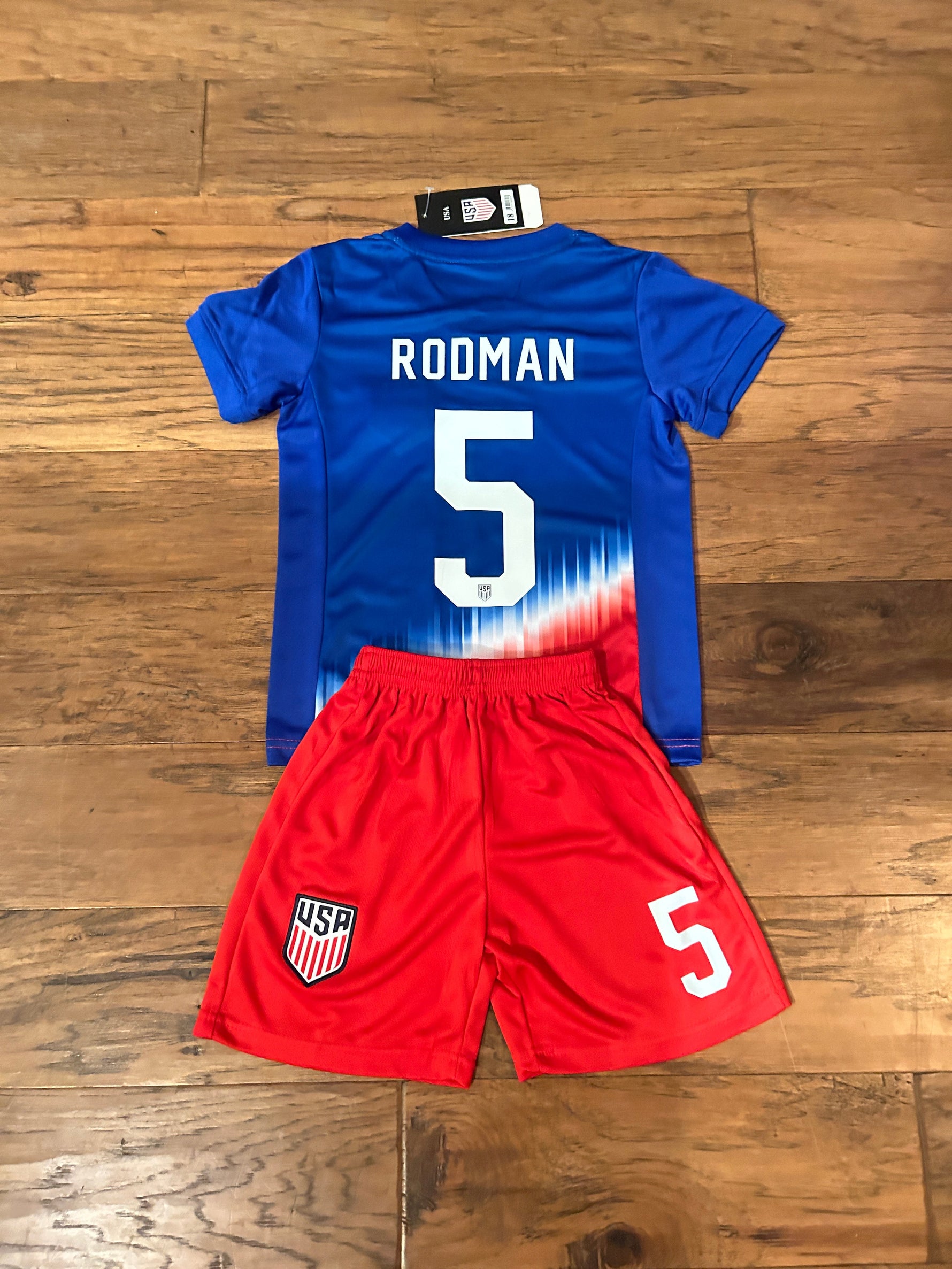 Trinity Rodman USA Kids Soccer Jersey Set | Toddler & Youth Sizing