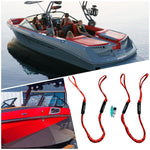 NautiCurl Bungee Boat Ropes | Shock Absorbing (2 Ropes)