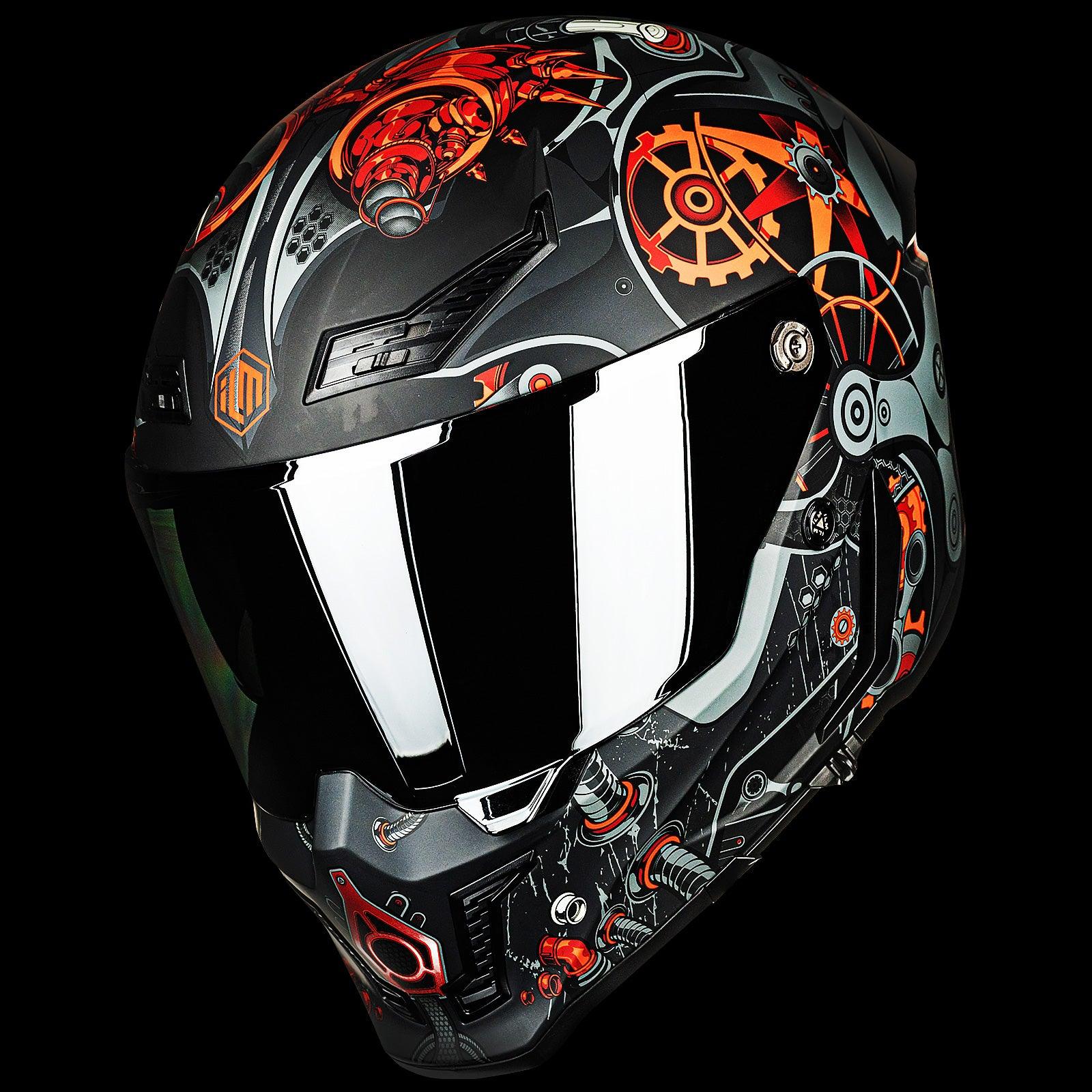ILM Full Face Motorcycle Helmets | Racing Helmet Model MF509