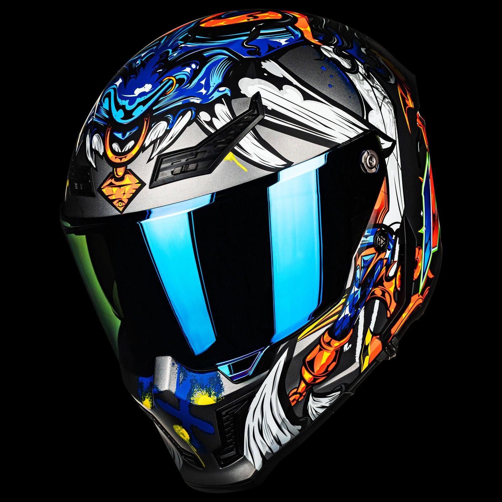 ILM Full Face Motorcycle Helmets | Racing Helmet Model MF509