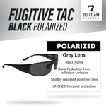Fugitive TAC Black Polarized Sunglasses | ANSI Z87.1-2015