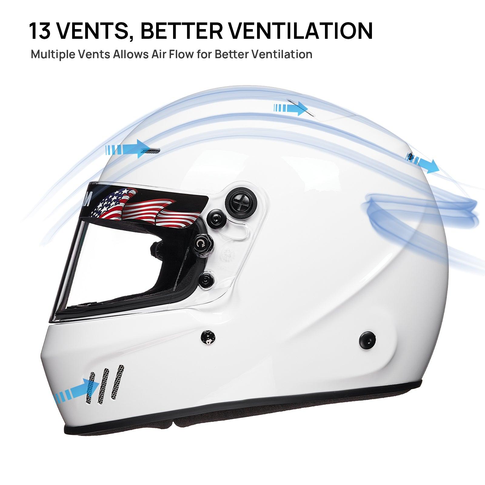 ILM Snell SA2020 Full Face Auto Car Racing Helmets | Model 760