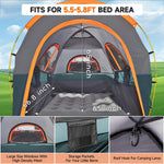 Umbrauto Truck Bed Tent with Awning | Fits 5.5-5.8' Truck Beds | PU3000mm Waterproof Pickup Tent