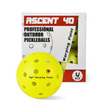 Ascent Outdoor Tournament Pickleballs | 4 or 12-Packs