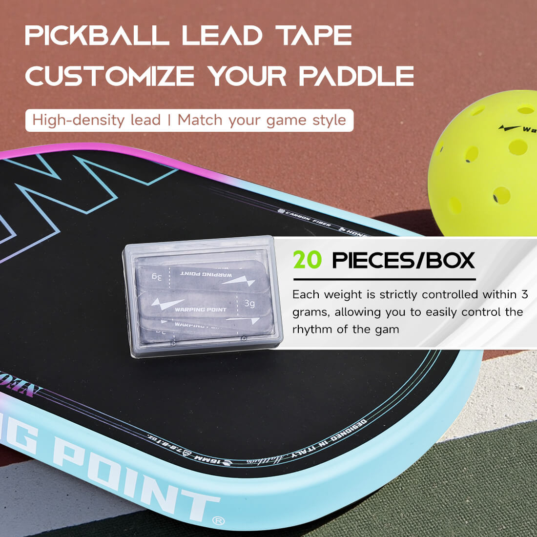 Pickleball Lead Tape | Black