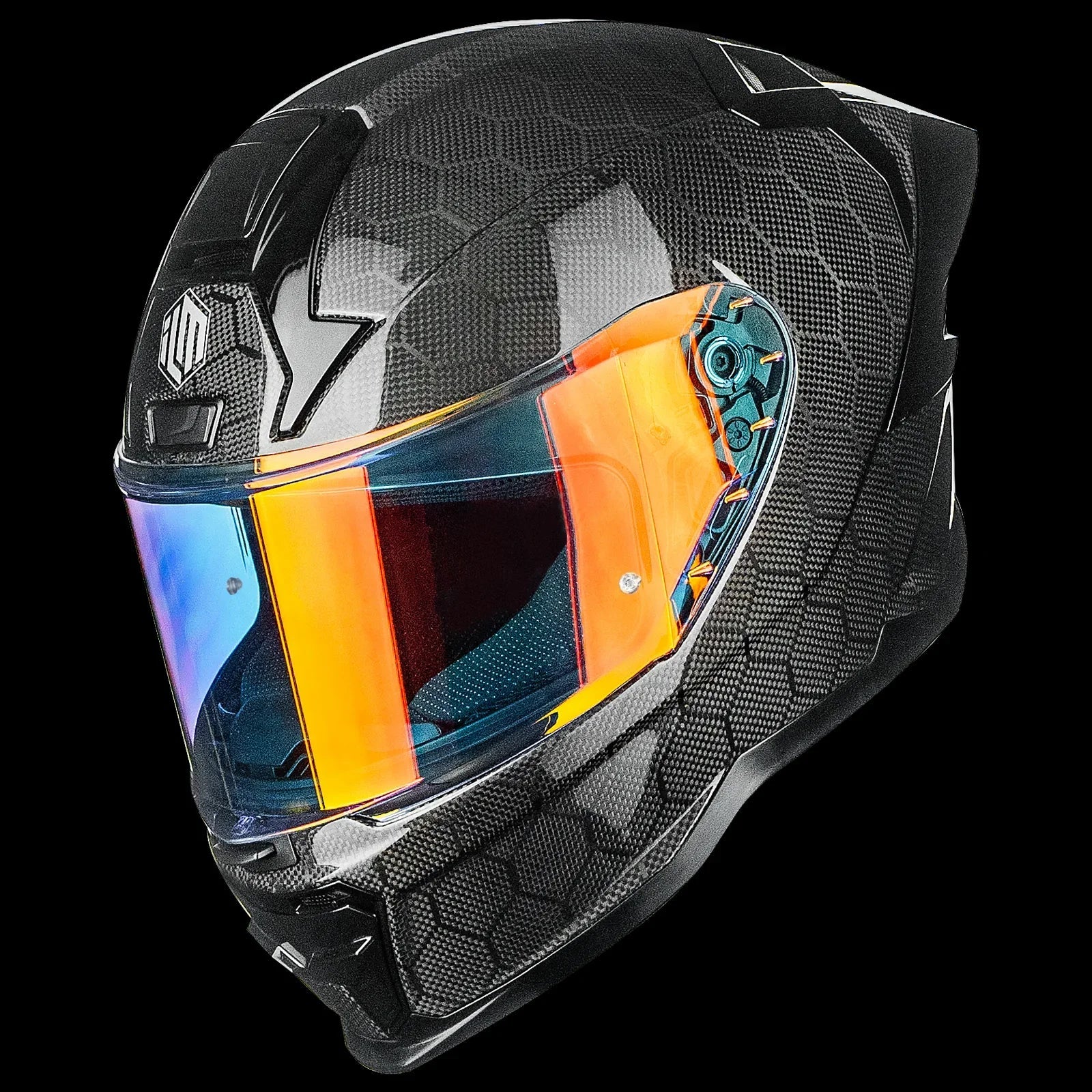 ILM Carbon Fiber Motorcycle Helmets Full Face Racing Helmet | MF577P