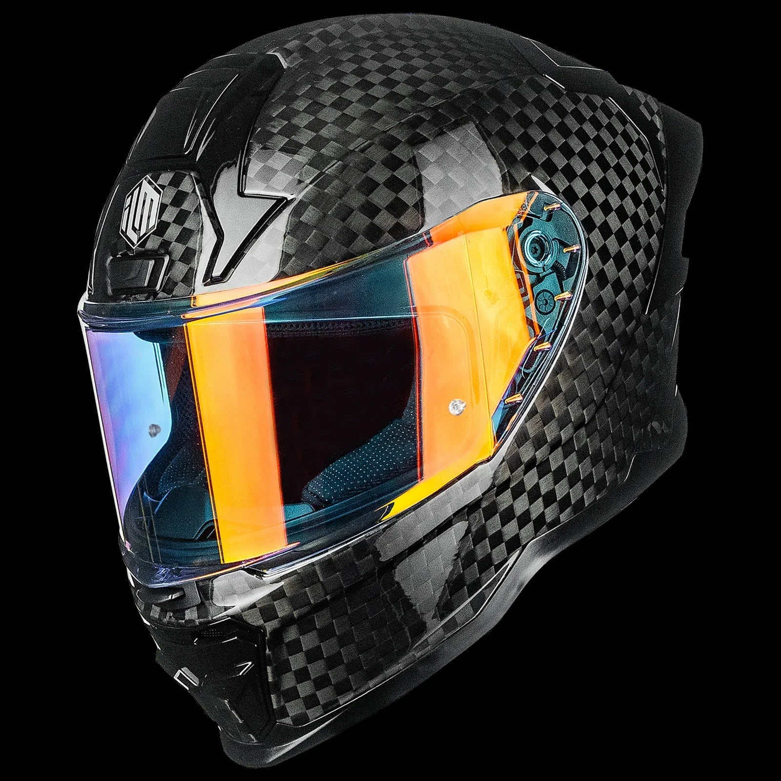 ILM Carbon Fiber Motorcycle Helmets Full Face Racing Helmet | MF577P