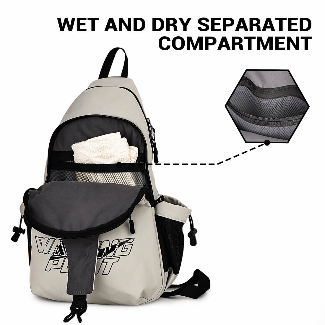 Pickleball Sling Bag | Grey
