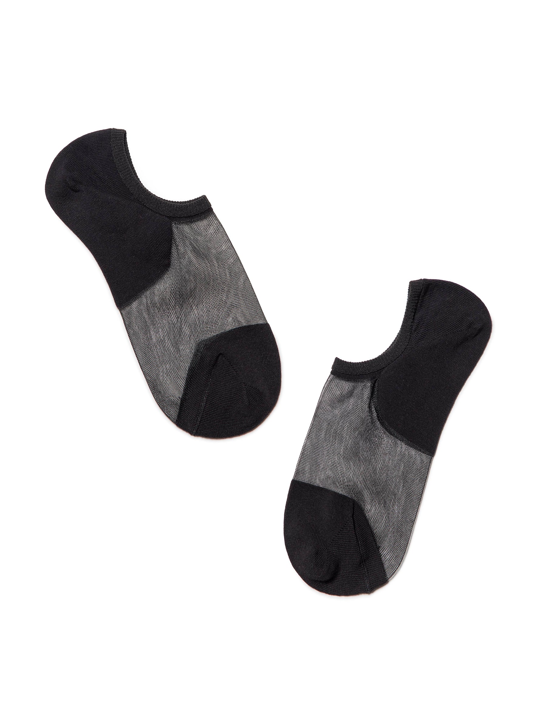 Conte Active Cotton Ultra-Short Women's Socks with Sheer Mesh Insert | #18S-4SP(000)