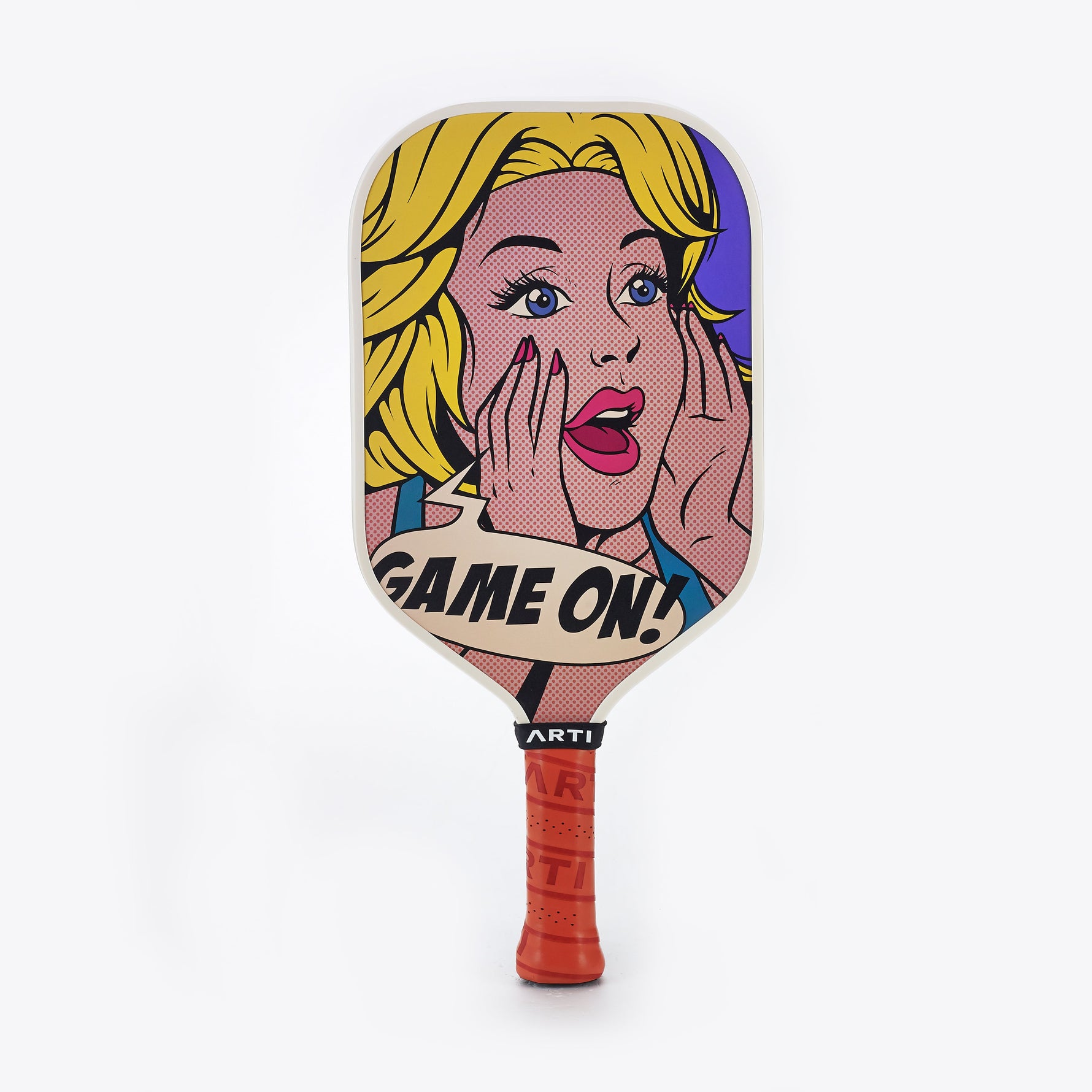 ARTI 16mm T700 Carbon Fiber Kristen & Kristy "GAME ON" Pickleball Paddle | USA Pickleball Approved