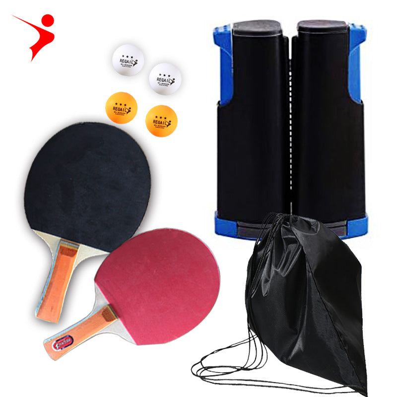 Portable Table Tennis Racket Set