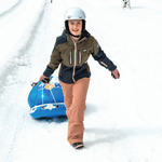 WOW Watersports Snow Tube Bobsled for Kids and Adults with Front Snow Shield