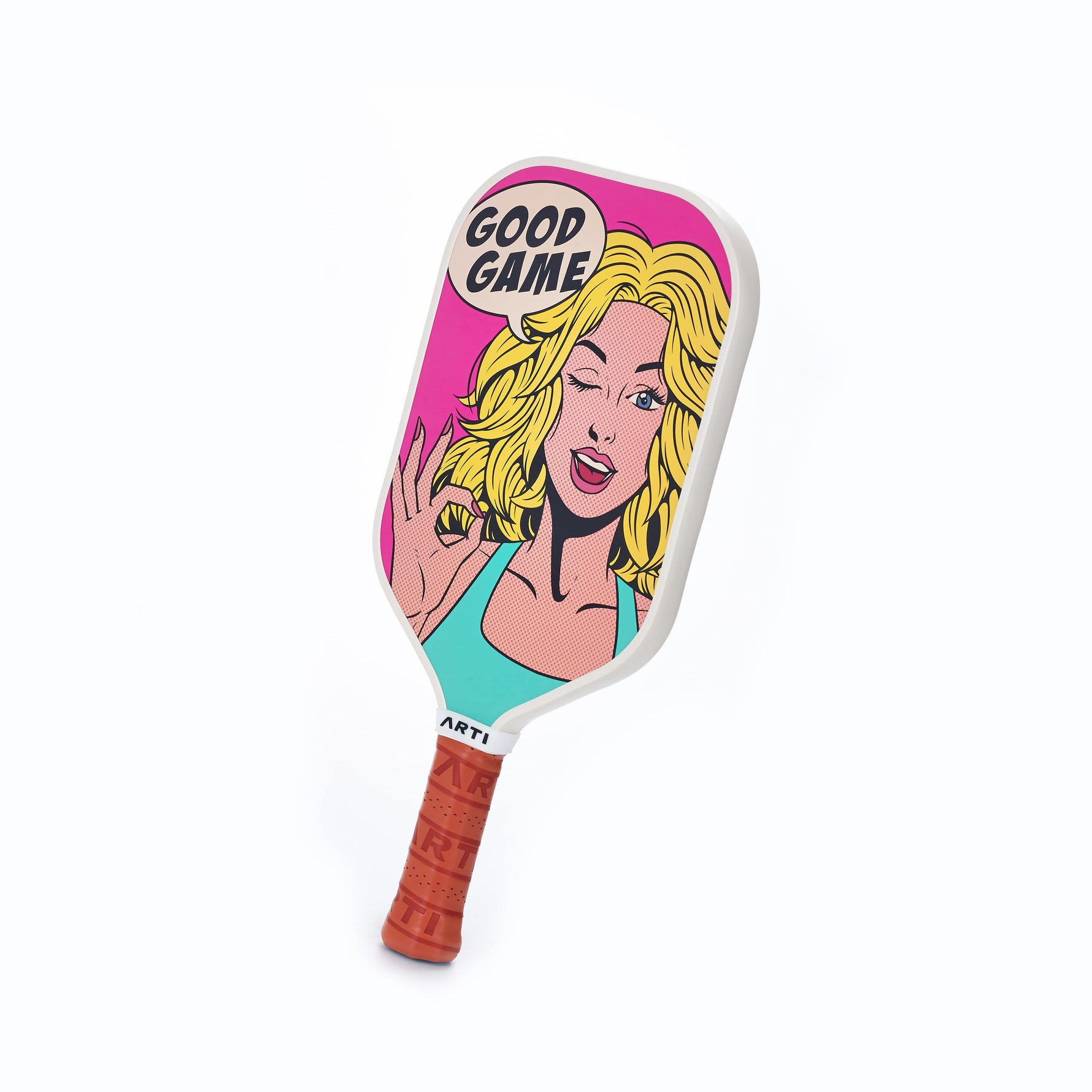 ARTI 16mm T700 Carbon Fiber Kristen & Kristy "GOOD GAME" Pickleball Paddle | USA Pickleball Approved