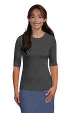 Fitted Layering Shell | Modest Round Neck with Elbow Sleeves