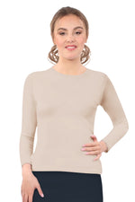 Modest Crew Neck Layering Shell | Long Sleeve Comfort Layer