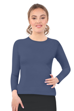 Modest Crew Neck Layering Shell | Long Sleeve Comfort Layer