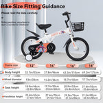 18" Sporty Kids Bike with Training Wheels and Stand Adjustable Saddle | Aged 5-10 Years (Tall Height 39-49")
