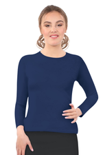 Modest Crew Neck Layering Shell | Long Sleeve Comfort Layer
