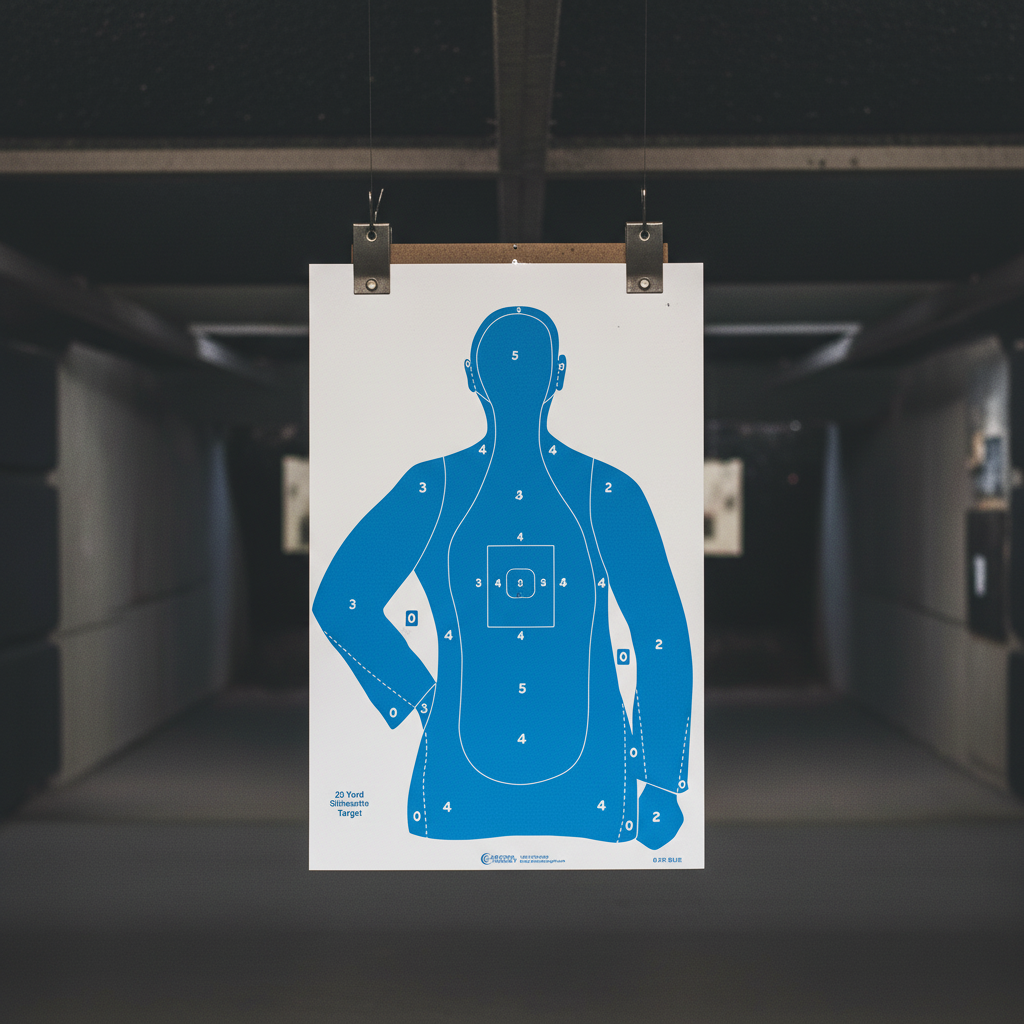B-21-E BLUE Shooting Target