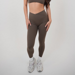 My Time Is Divine Brown Sculpt V-Waist Legging