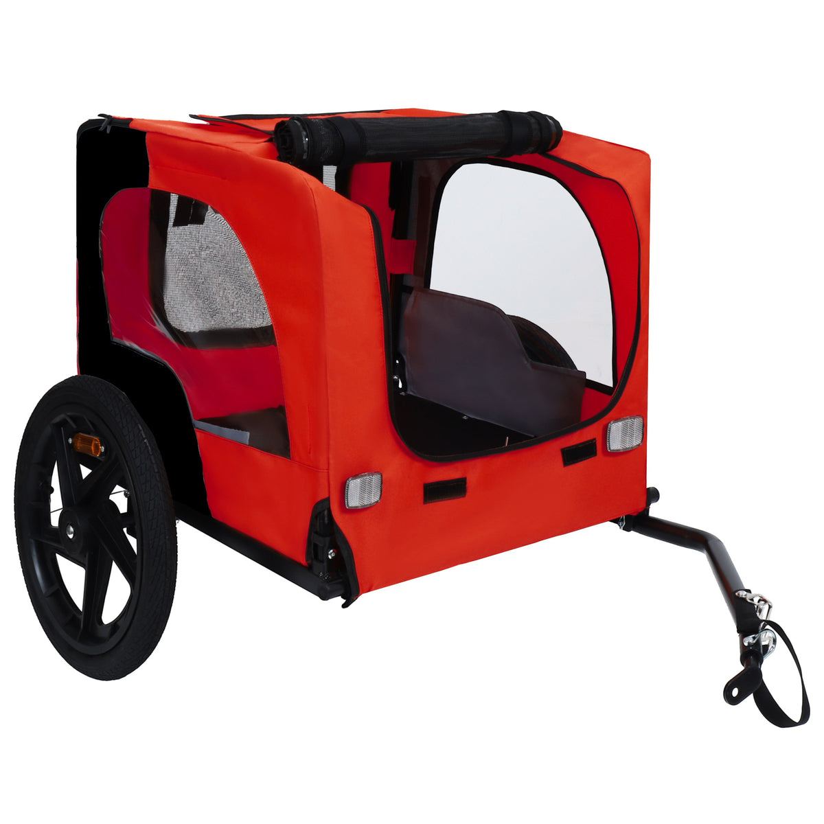 Pet Bike Trailer with Foldable Steel Frame | Small & Medium Pets
