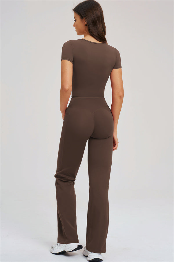 The Sizzle T-Shirt Flared Leggings | 2-Piece Set