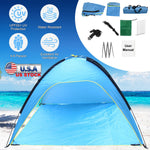 Outdoor Waterproof Tent Canopy 4-6 Person with 3-Door Openings UPF50+ | Beach Picnic Camping Hiking Adventure