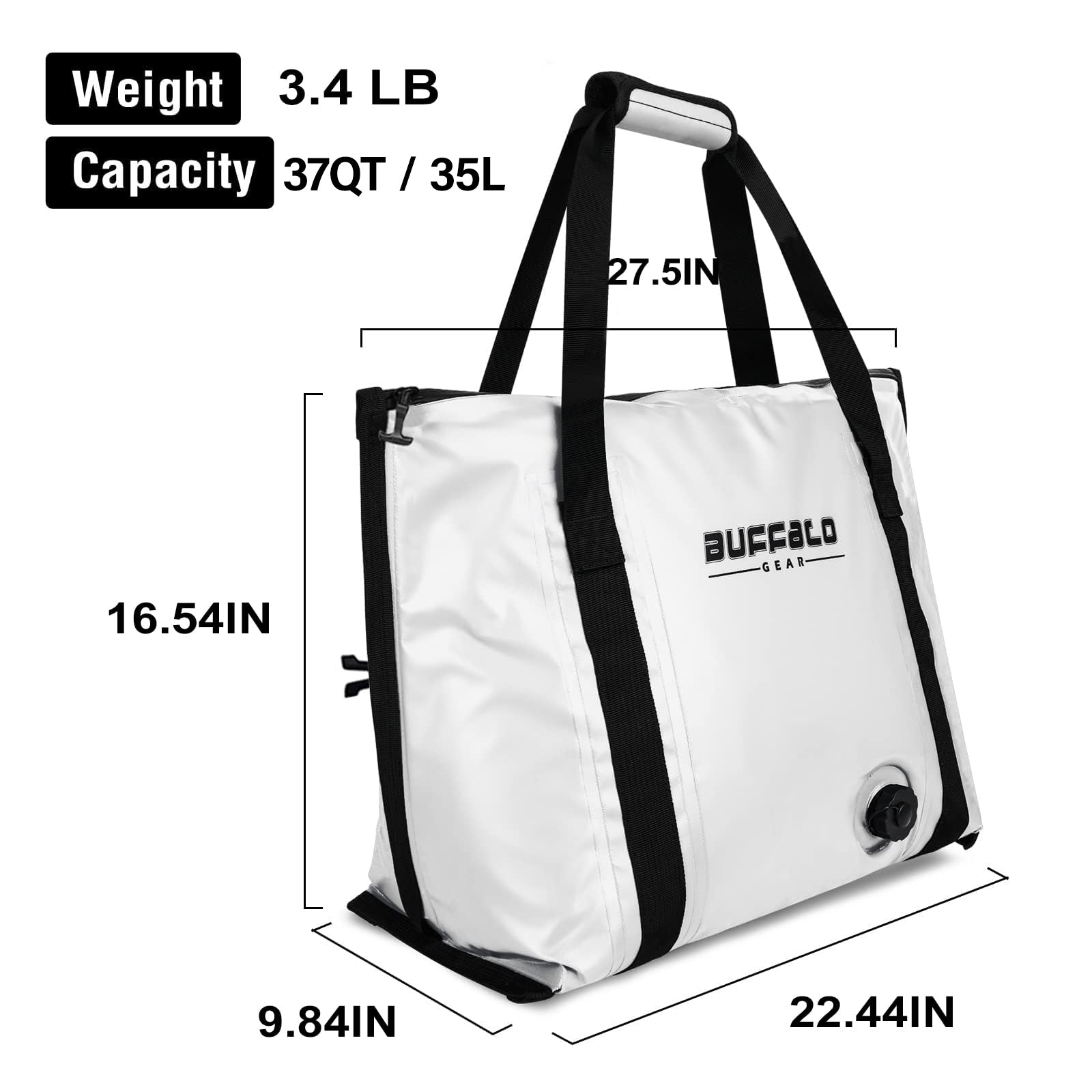 Buffalo Gear Fish Cooler Bag with Flat Bottom | 37Q