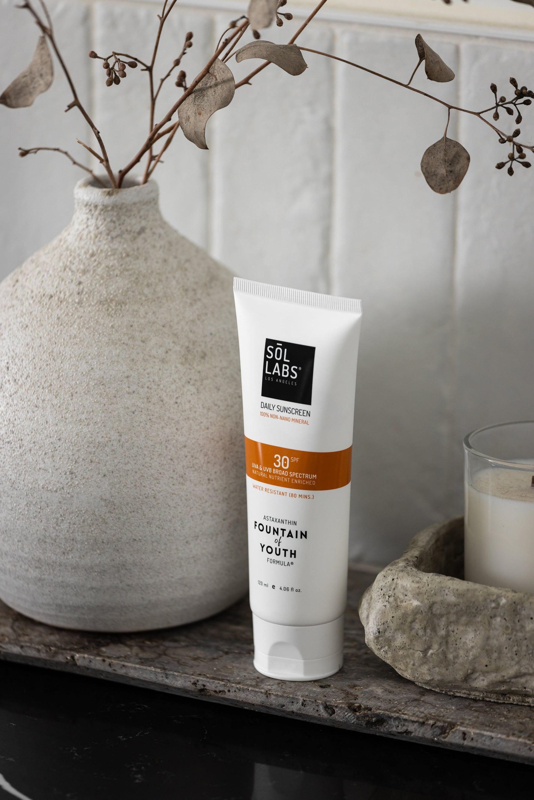 SOL LABS® Natural Mineral SPF 30 Daily Sunscreen Lotion | Broad Spectrum UVA/UVB Protection & Hydrating Formula