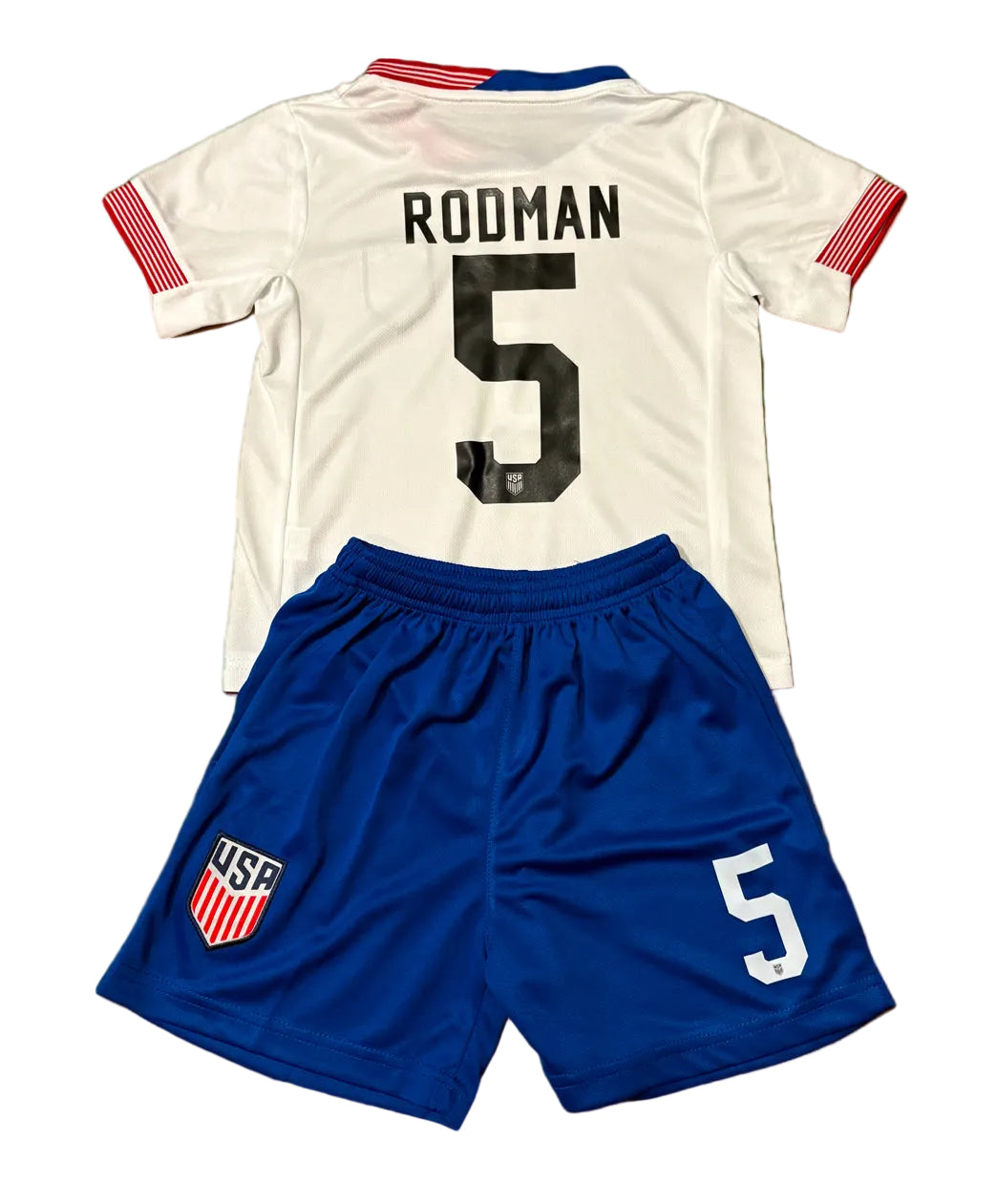 Trinity Rodman Home White Kids Soccer Jersey | All Kid Sizing