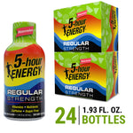 24 Pack 5-hour ENERGY Regular Strength Shots | Watermelon Flavor 1.93 Fl Oz