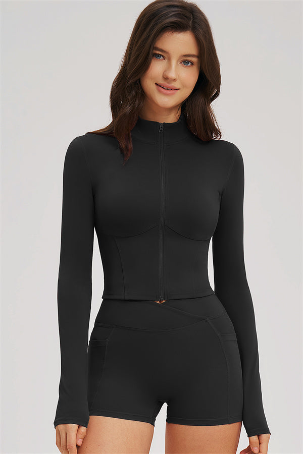 The Sizzle Zip Jacket Shorts | 2-Piece Set