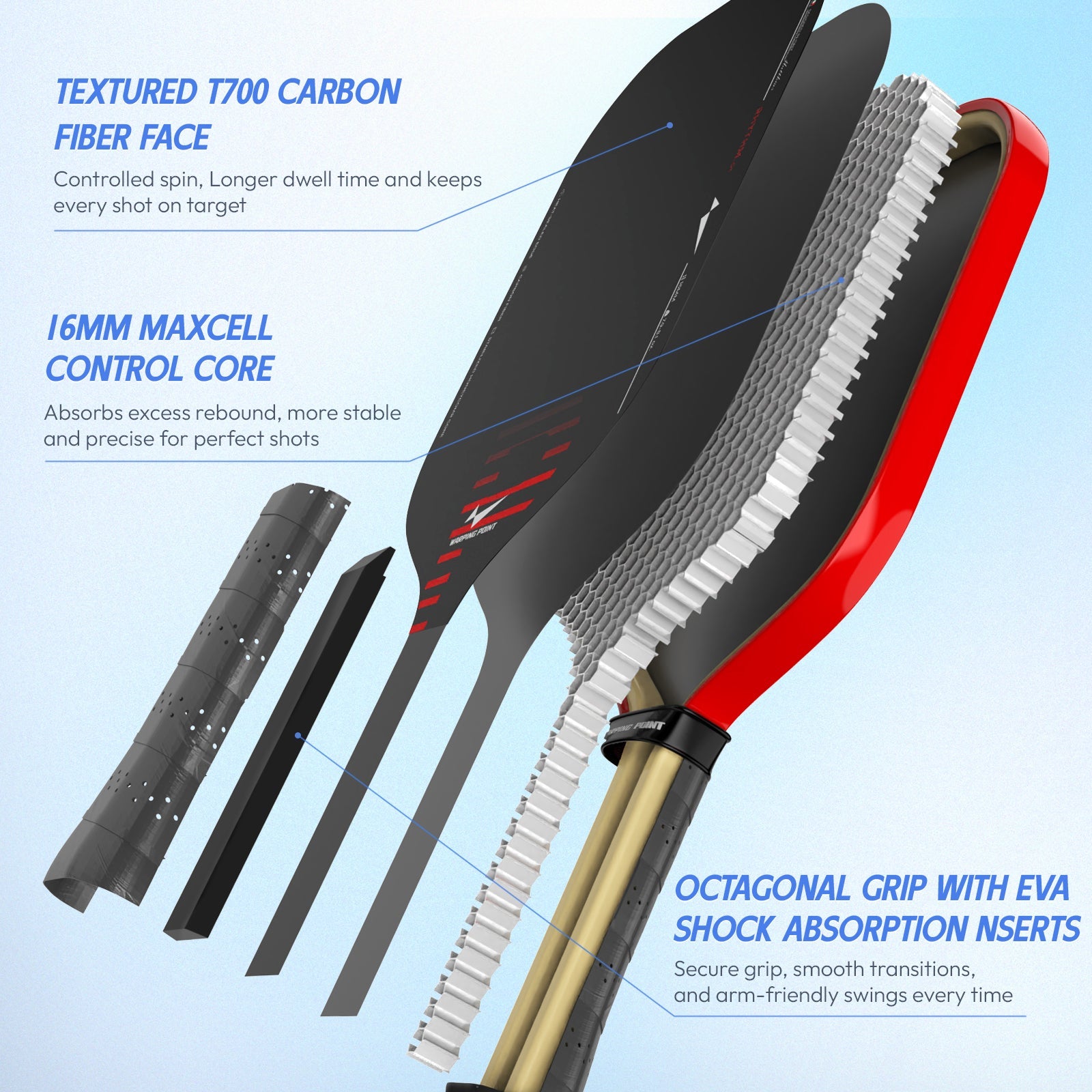 Rhythm Pickleball Paddle | Elongated