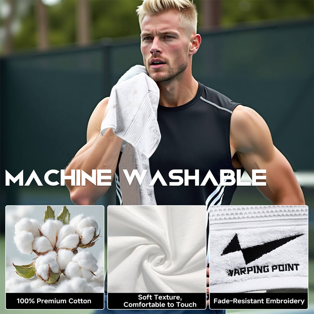 Pickleball Towel | White